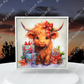 Christmas Highlander Cow Transfers (set of 5)