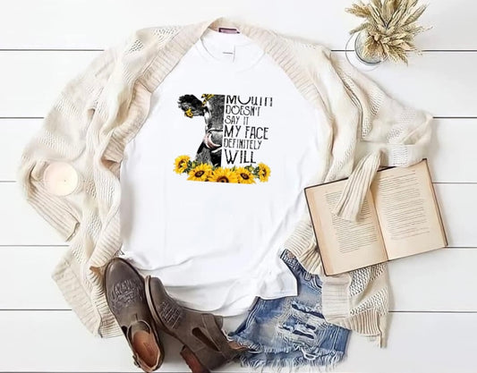 Cow with Sunflowers Shirt